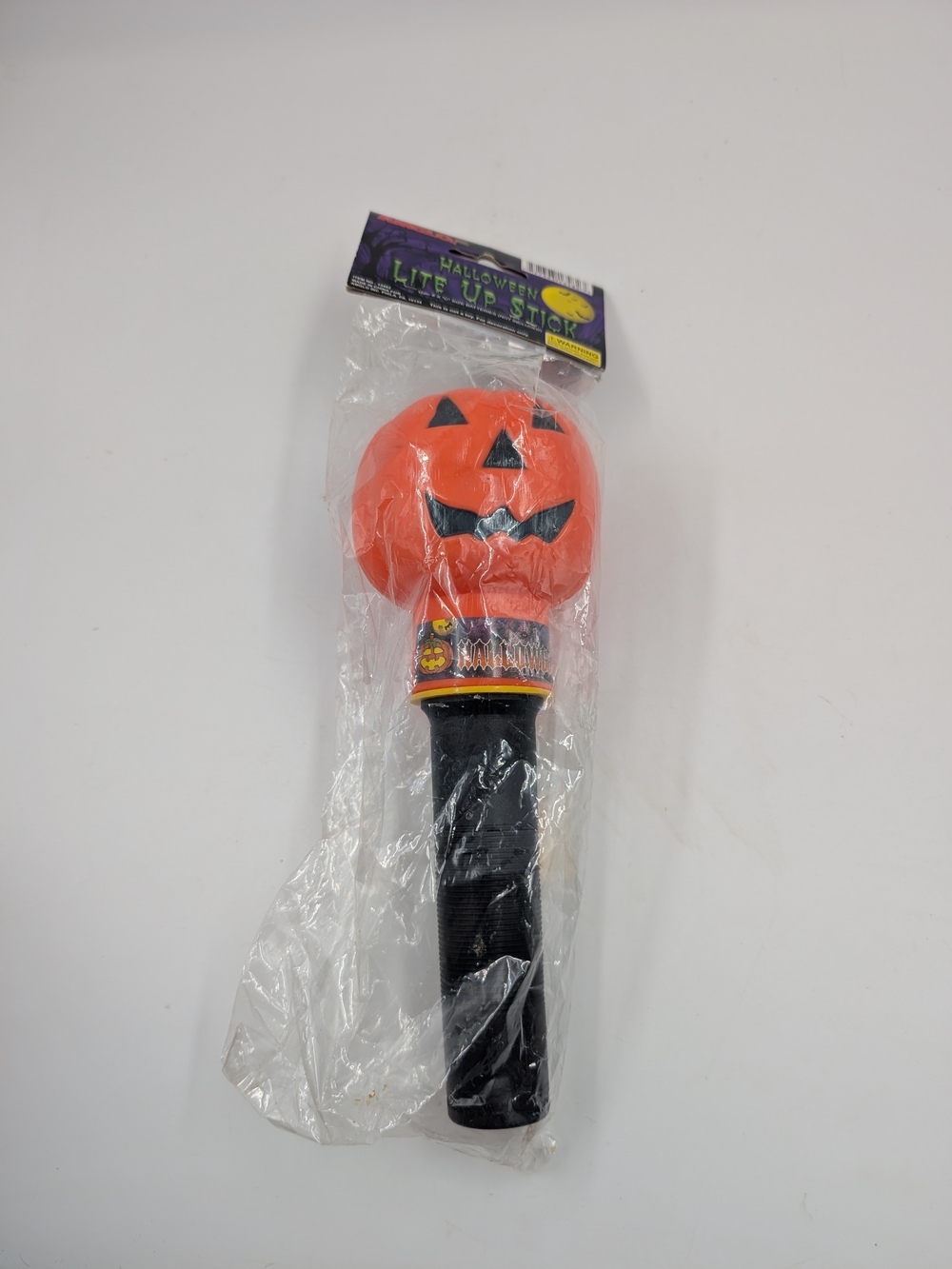 Halloween Jack-O'-Lantern Light-Up Glow Stick - Orange and Black